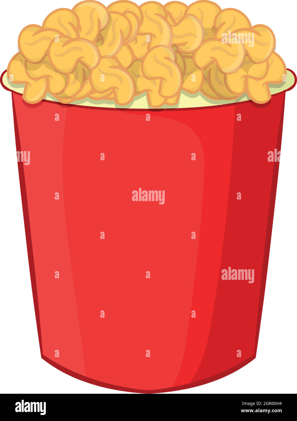 Popcorn-Symbol, Cartoon-Stil Stock Vektor