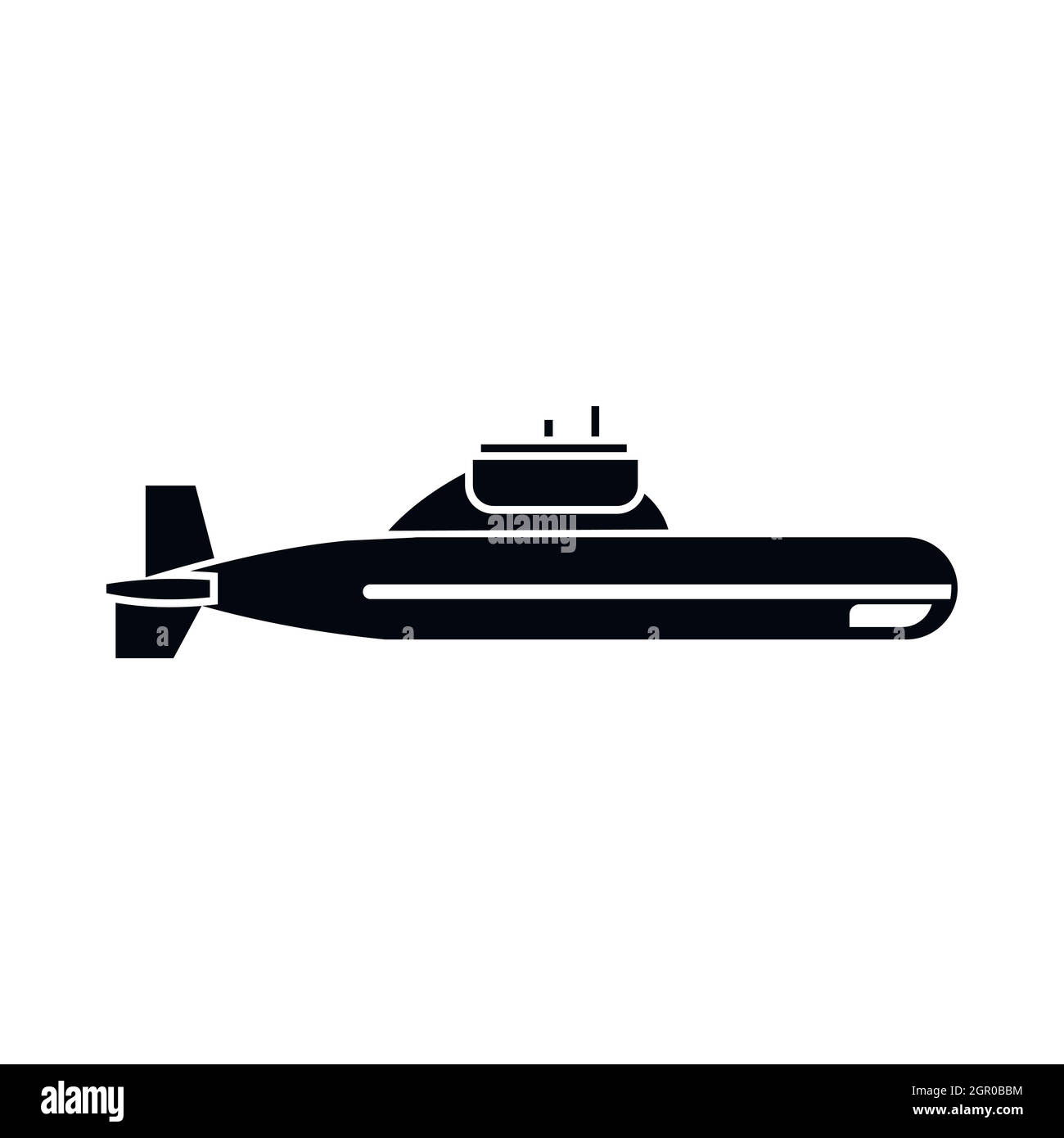 U-Boot-Symbol, einfachen Stil Stock Vektor