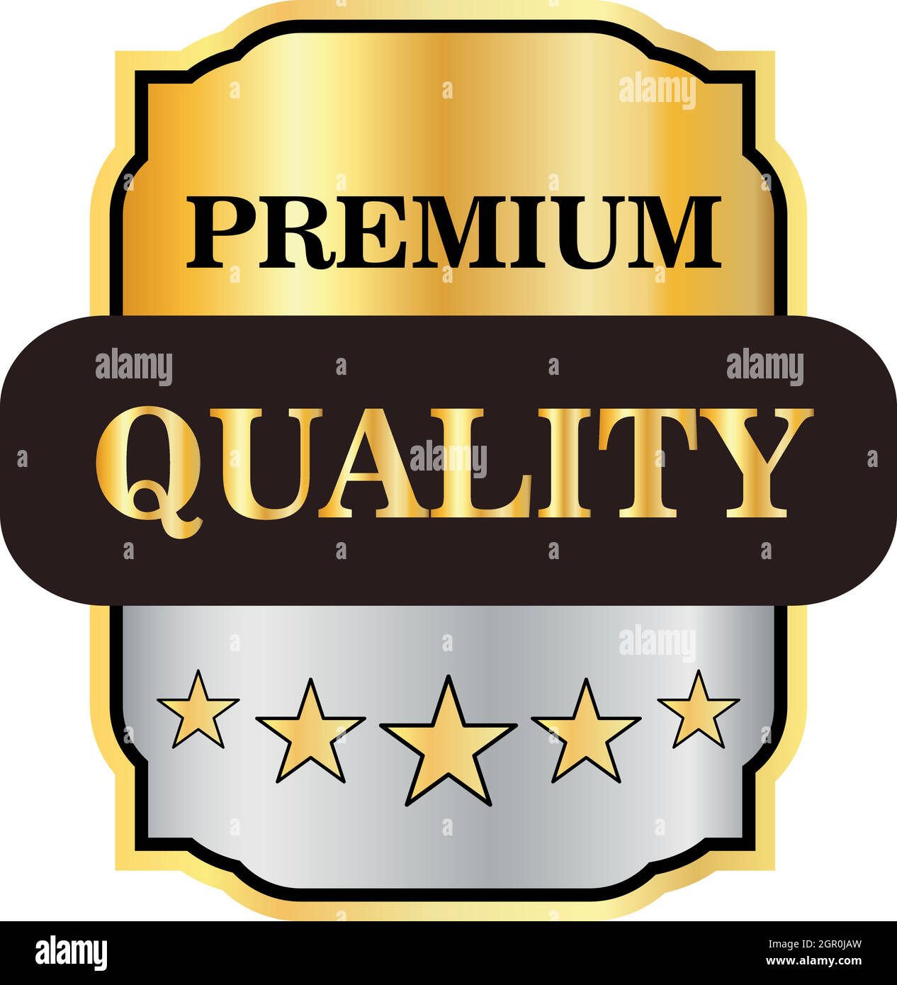 Premium-Qualität Bezeichnungssymbol, flachen Stil Stock Vektor