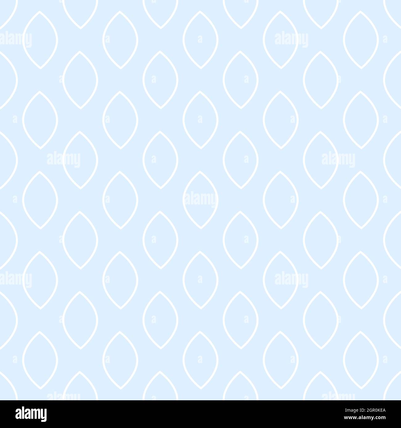 Hellblauer Geometrischer Umriss Nahtloses Muster Designhintergrund Stock Vektor