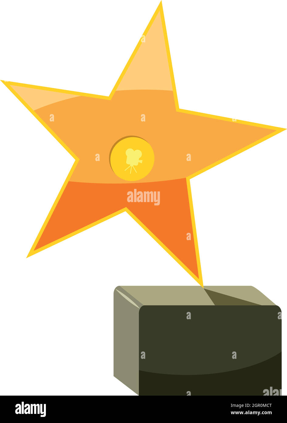 Award-Stern-Symbol, Cartoon-Stil Stock Vektor