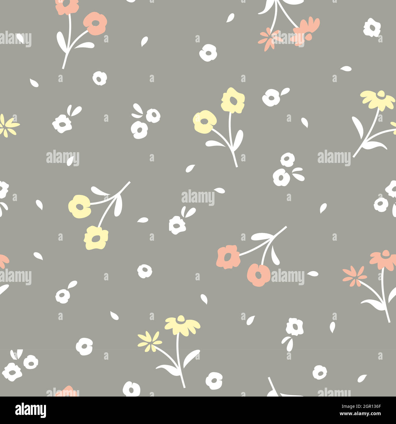 Florales, farbenfrohes Nahtmuster Stock Vektor