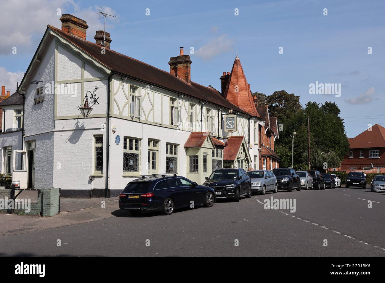 Victorian English Pub in Walton-on-Thames, Surrey, Großbritannien Stockfoto