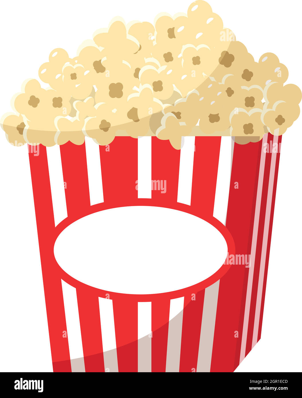 Popcorn-Symbol, Cartoon-Stil Stock Vektor