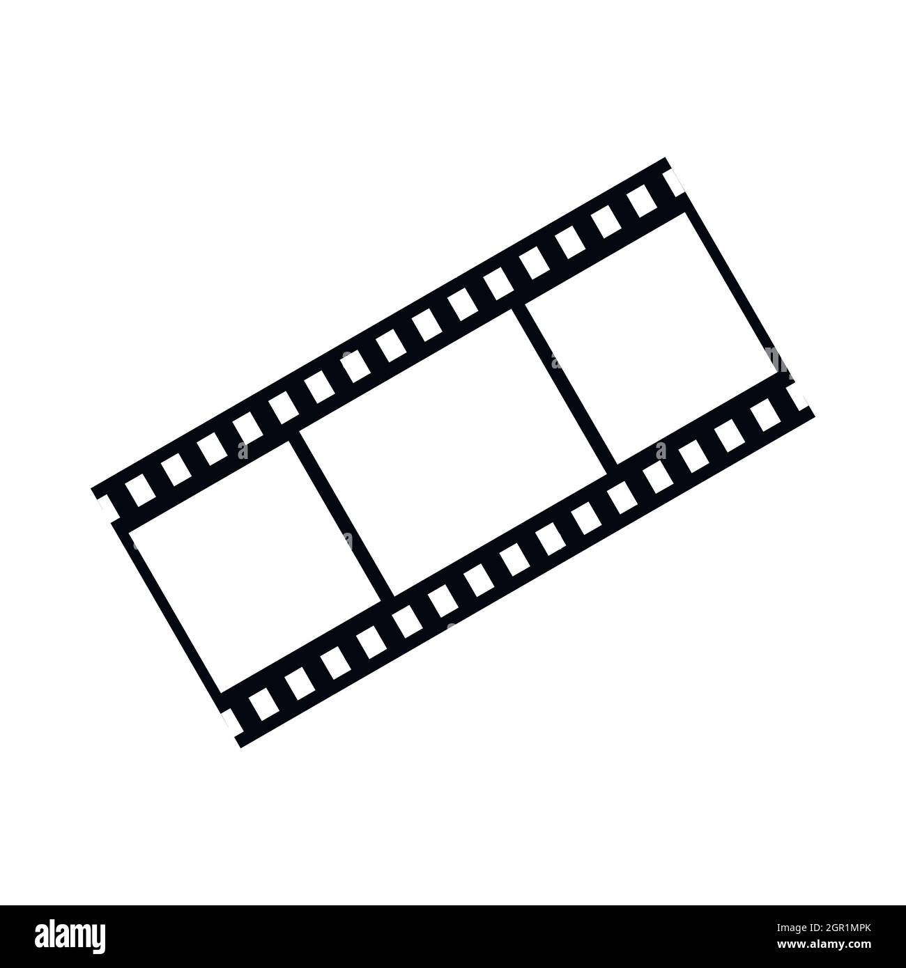Film mit Frames Symbol, einfachen Stil Stock Vektor