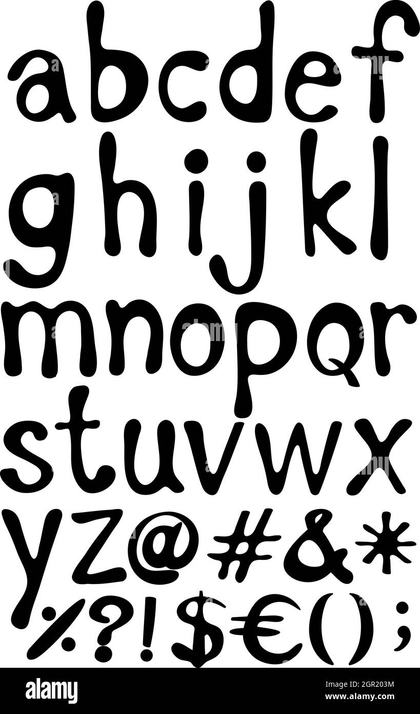 Alphabete Stock Vektor