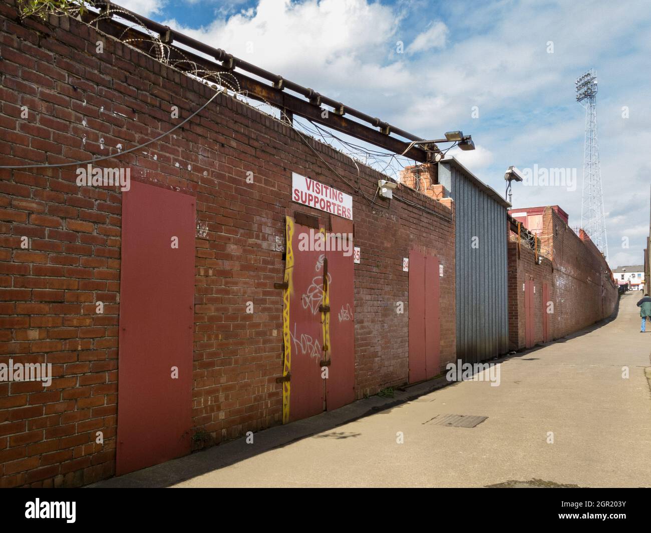 Millmoor, das ehemalige Gelände von Rotherham United Stockfoto