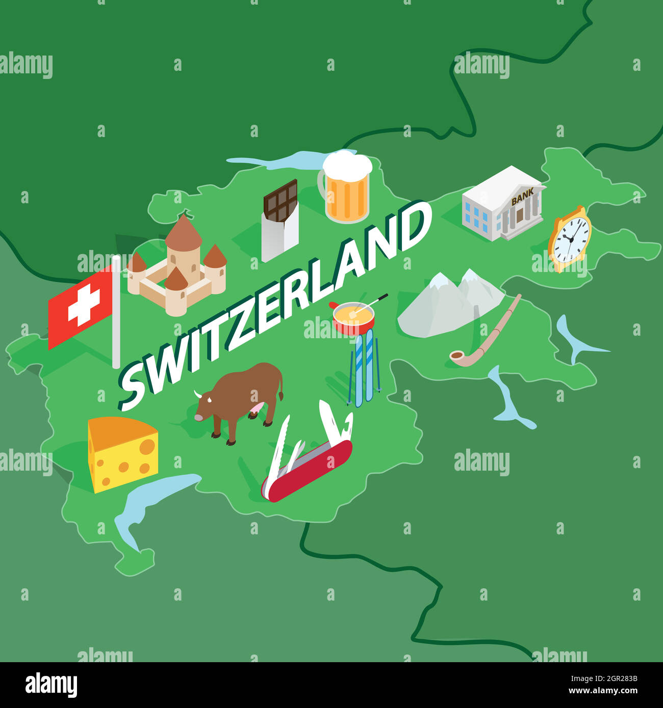 Zurich Map Vector Stockfotos und -bilder Kaufen - Alamy