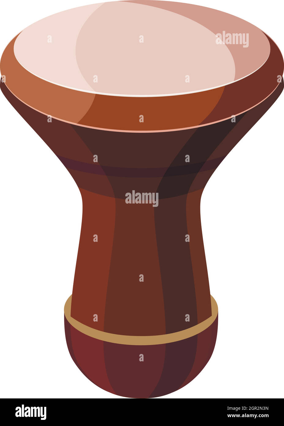 Darbuka, perkussives Musikinstrument-Symbol Stock Vektor