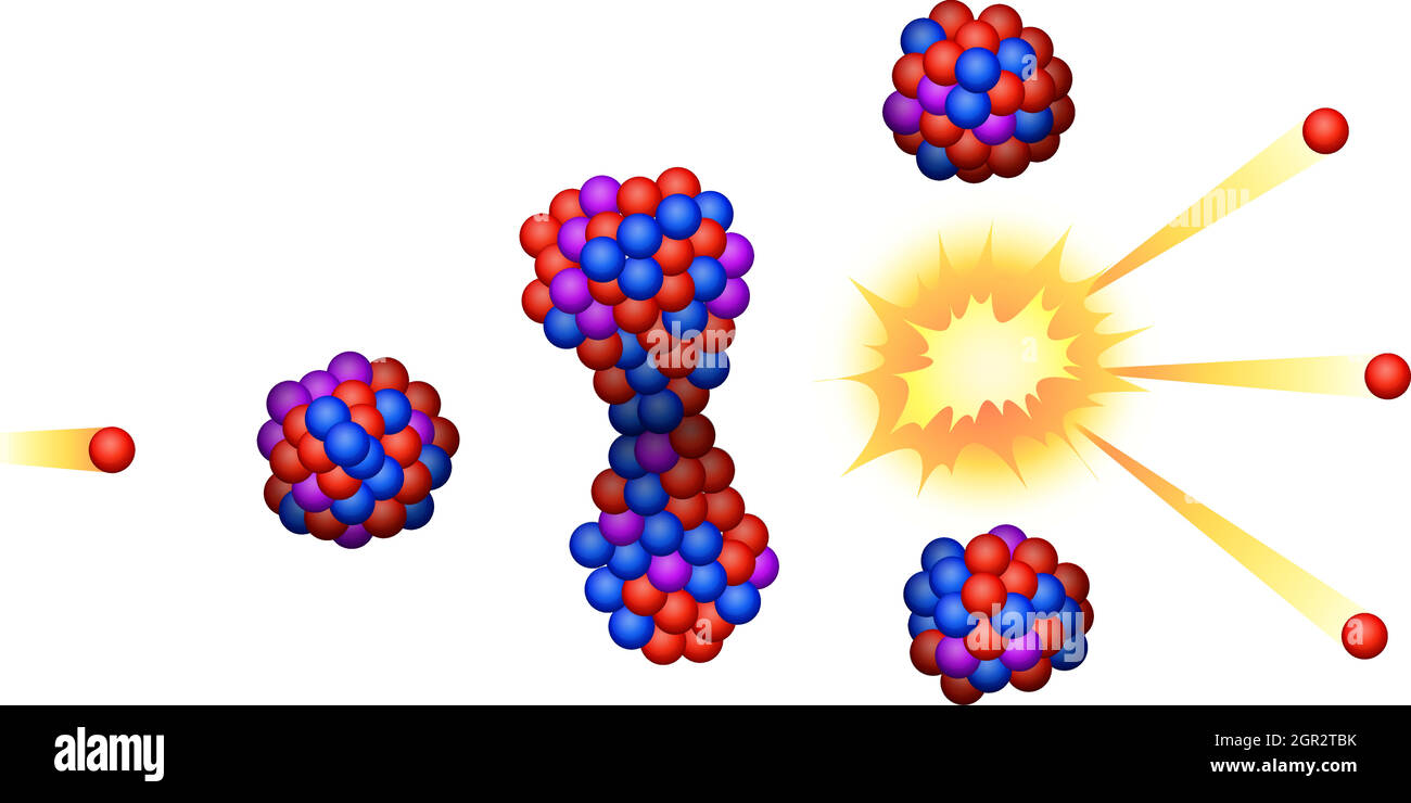 Kernspaltung Stock Vektor