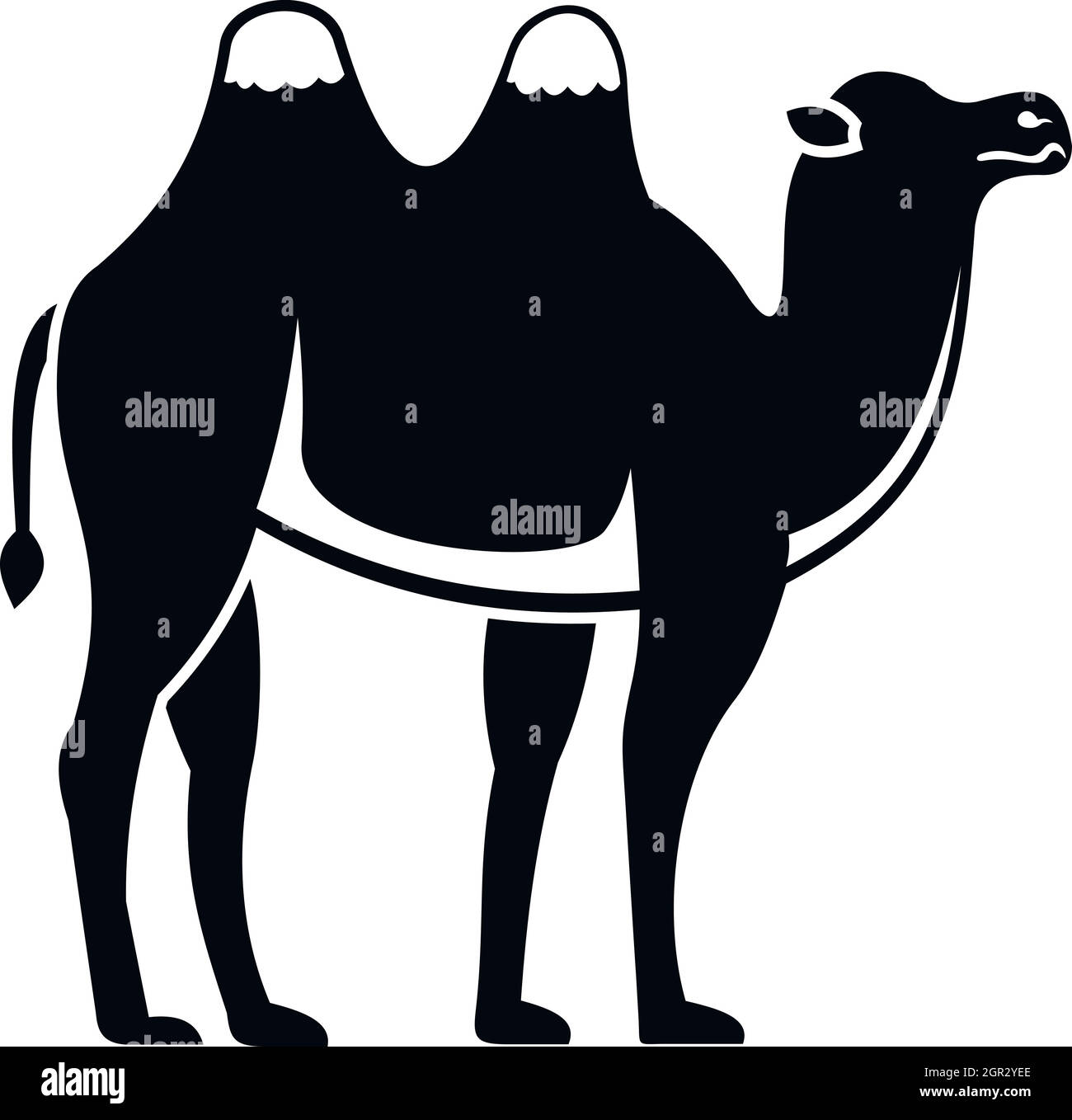 Kamel-Symbol, einfachen Stil Stock Vektor