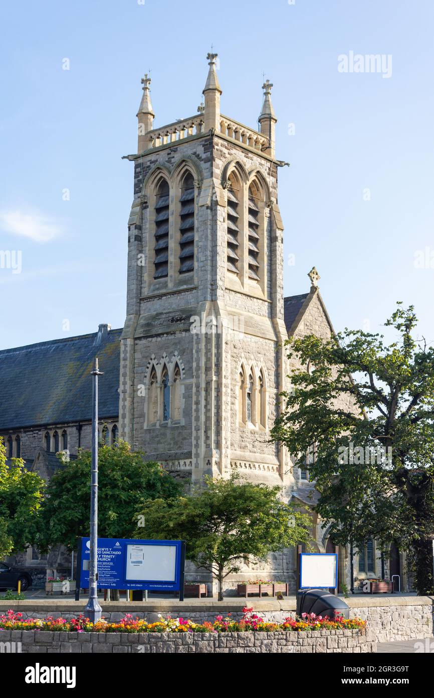 Holy Trinity Church, Trinity Square, Llandudno, Conwy County Borough, Wales, Vereinigtes Königreich Stockfoto
