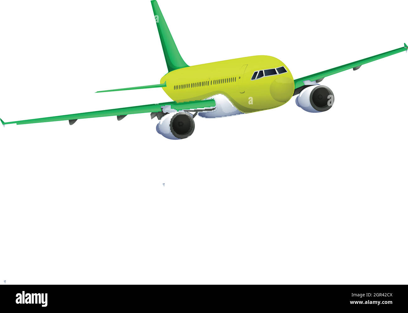 Ein Flugzeug Stock Vektor