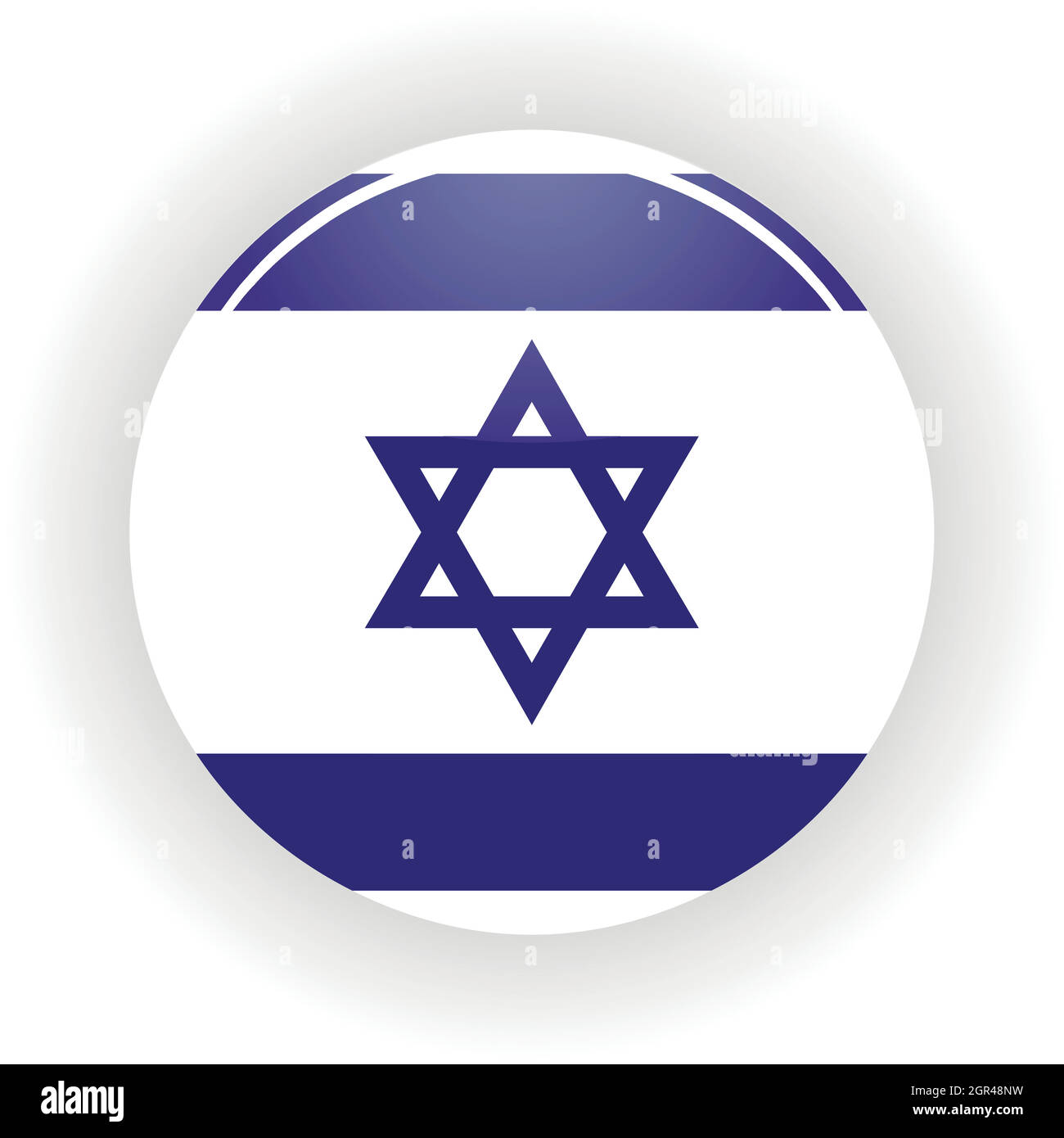 Israel Symbol Kreis Stock Vektor