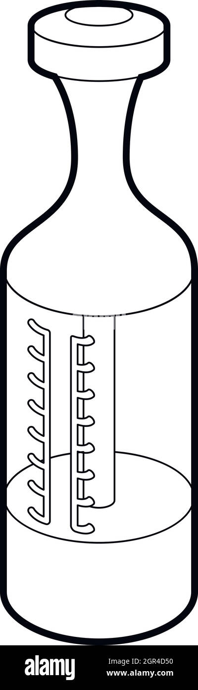 Vape Zerstäuber Symbol, outline Style Stock Vektor