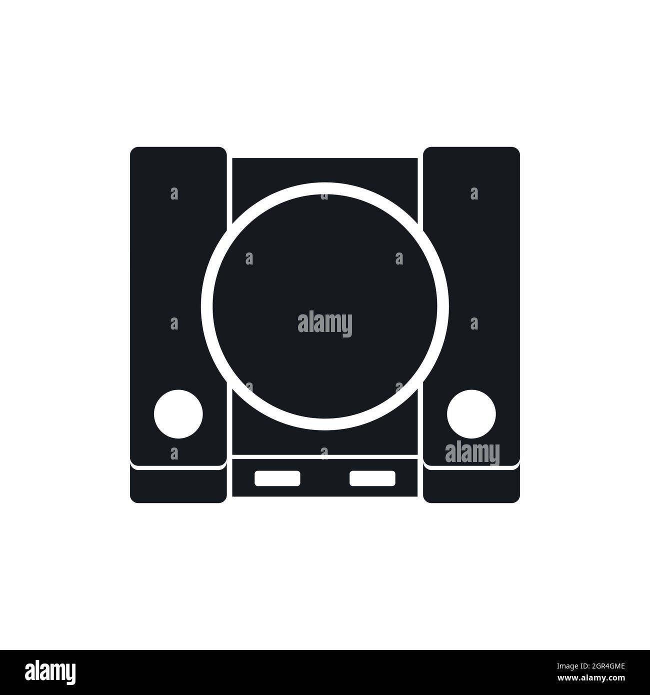 PlayStation Symbol in einem einfachen Stil Stock Vektor