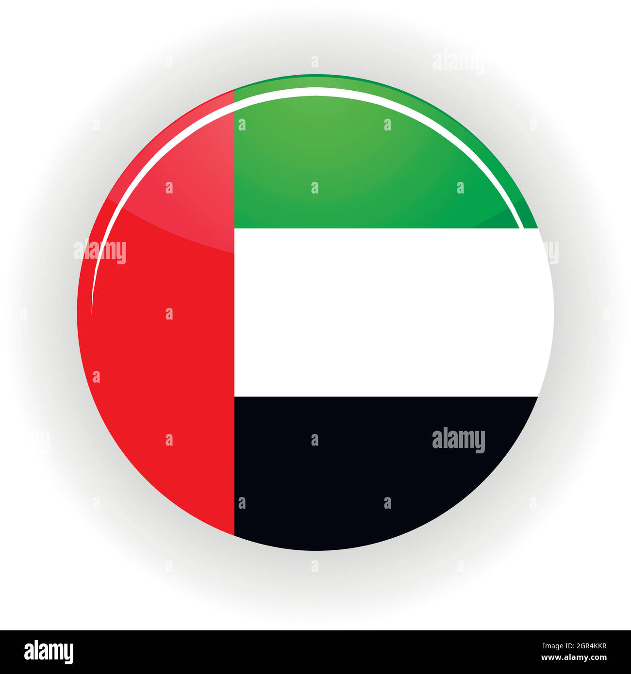Vereinigte Arabische Emirate Symbol Kreis Stock Vektor