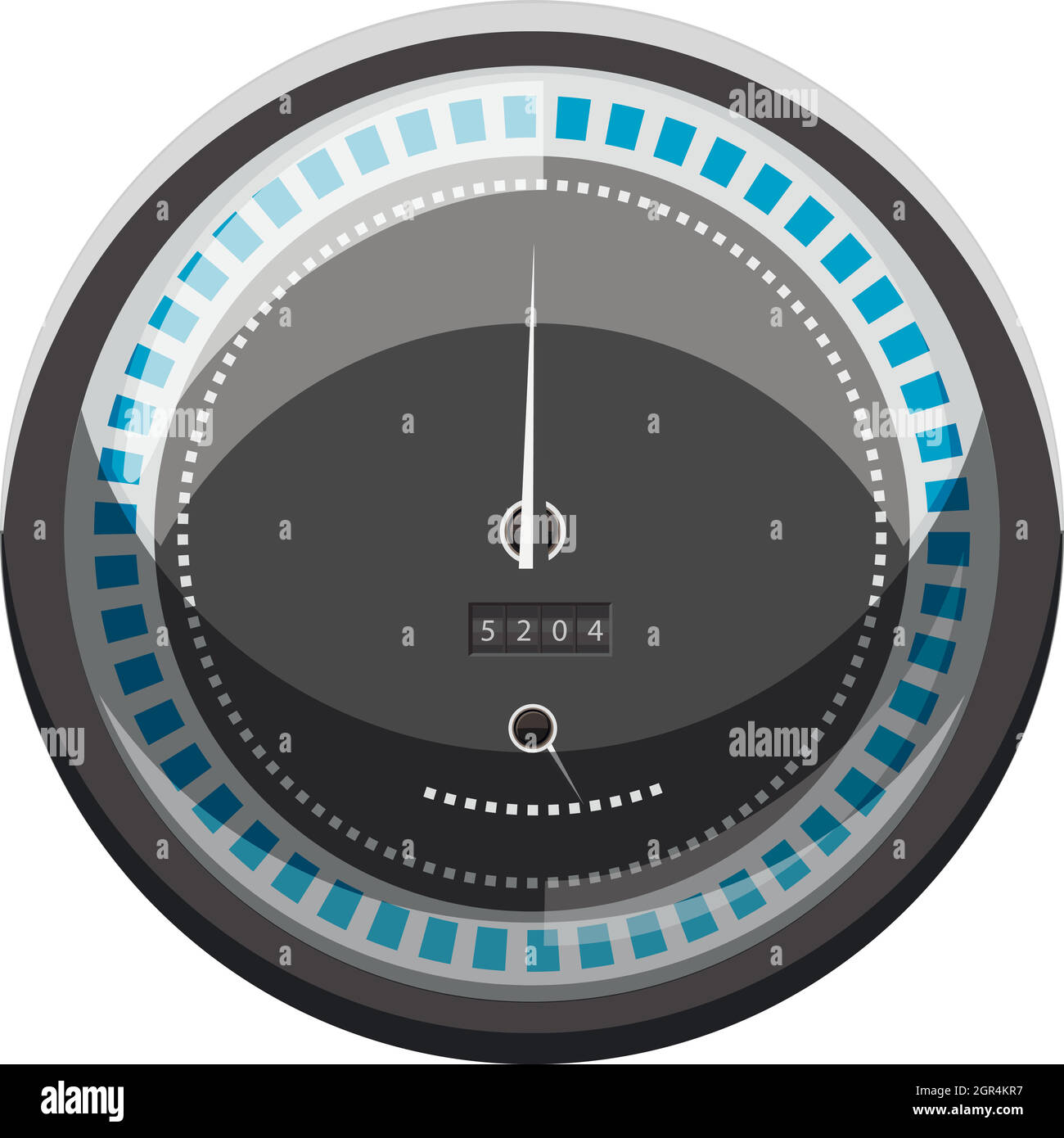 Tachometer Geschwindigkeit Symbol zu berechnen, Cartoon Stil Stock Vektor