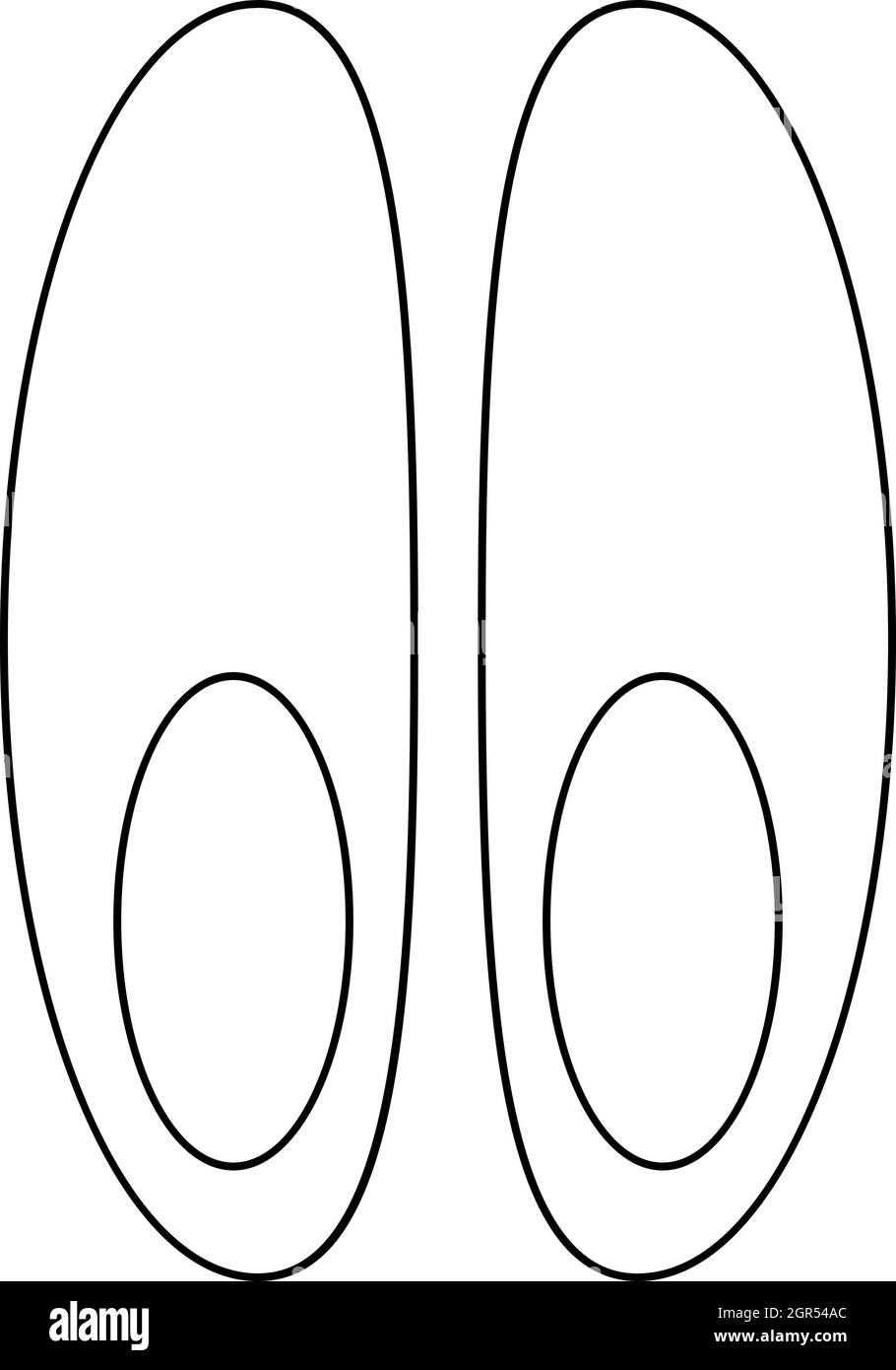 Beerdigung Schuhe Symbol, Umriss-Stil Stock Vektor