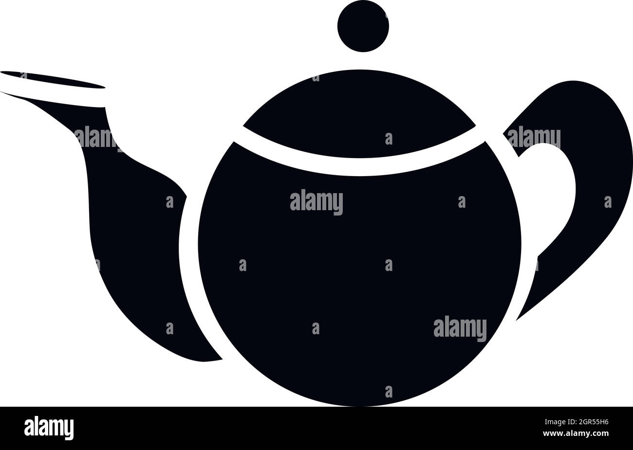 Teekanne Symbol in einem einfachen Stil Stock Vektor