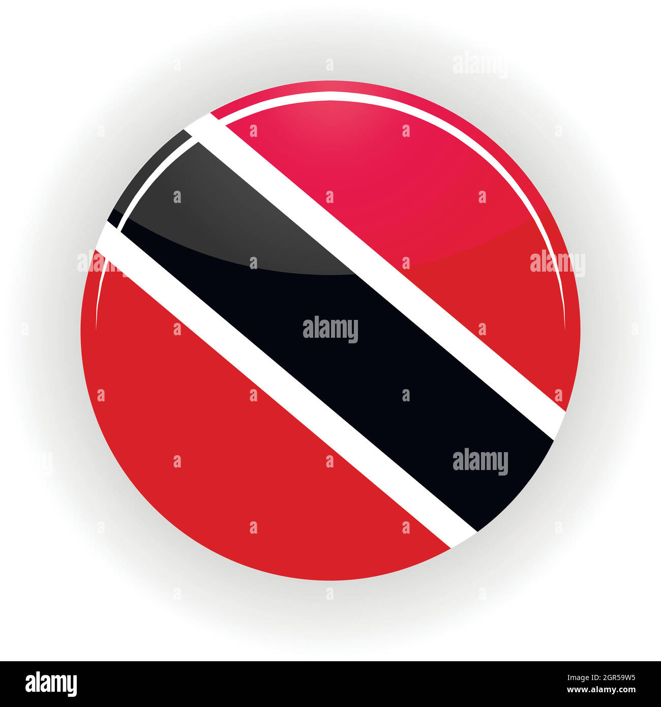 Trinidad und Tobago Symbol Kreis Stock Vektor
