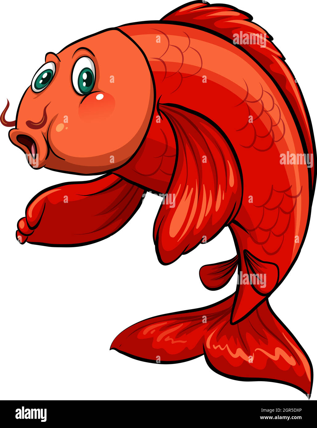 Trinke wie ein roter Fisch Stock Vektor