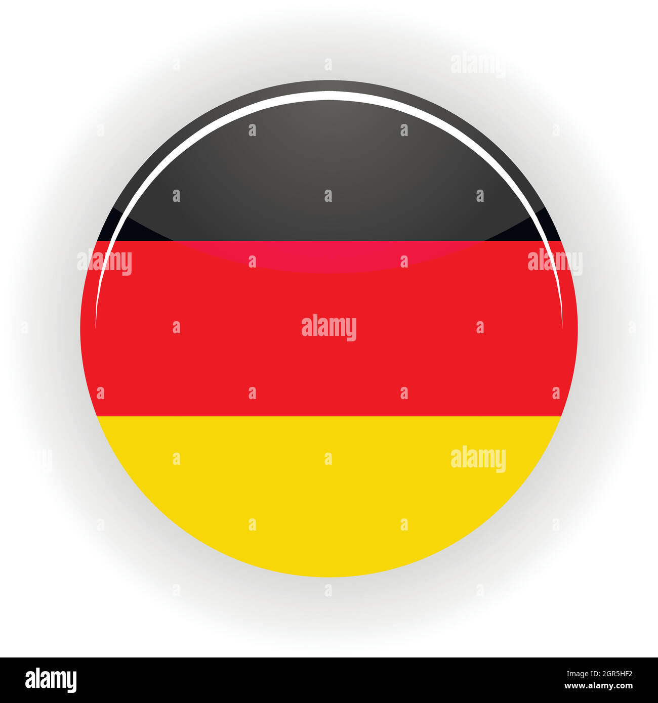 Deutschland Symbol Kreis Stock Vektor