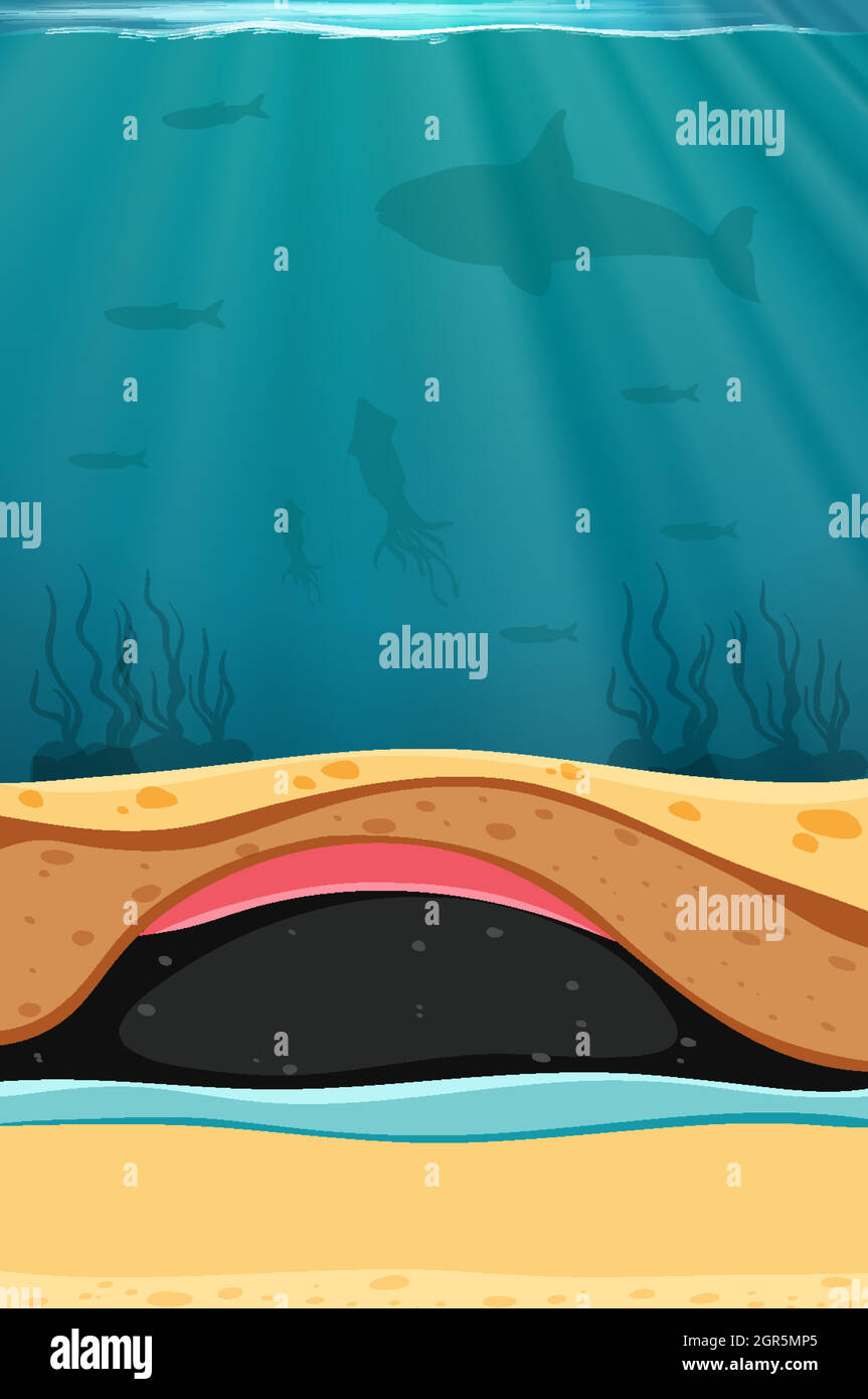 Brennstoff und fossile Untertage Stock Vektor