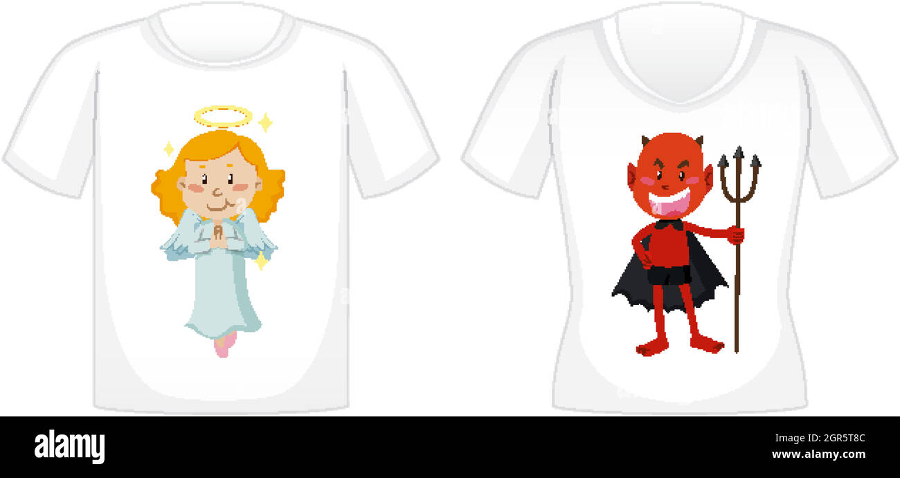 Grafisches Design auf weißen T-Shirts Stock Vektor