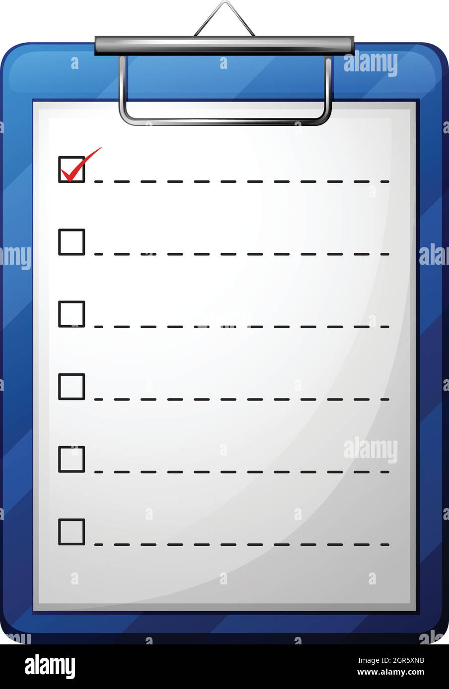 Eine medizinische Tabelle Stock Vektor