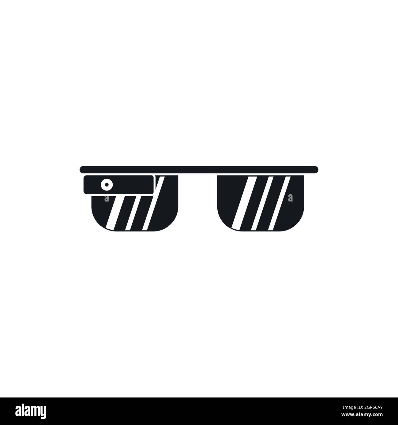 Smart Brille, einfachen Stil Stock Vektor