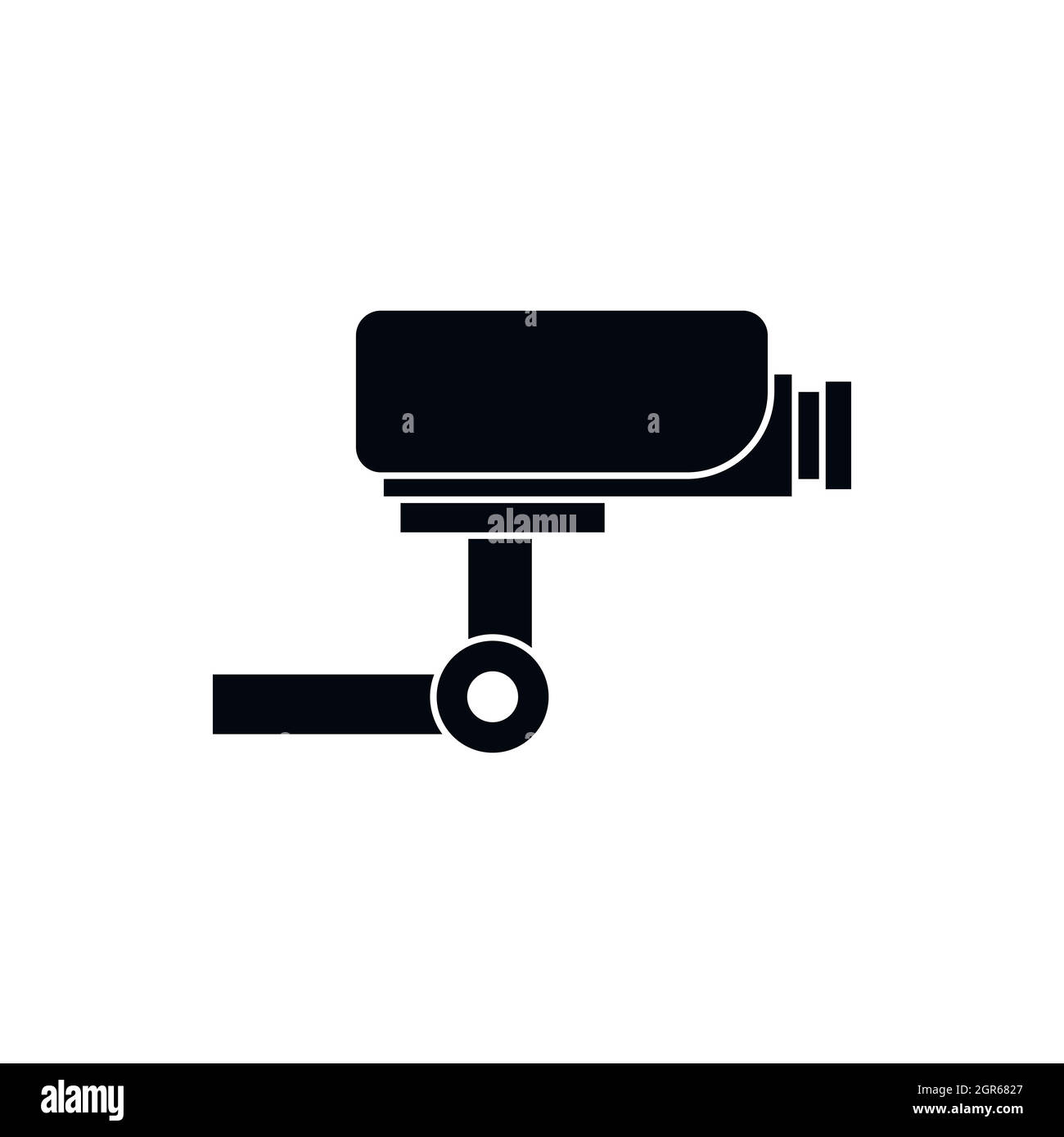 CCTV-Kamera-Symbol, einfachen Stil Stock Vektor