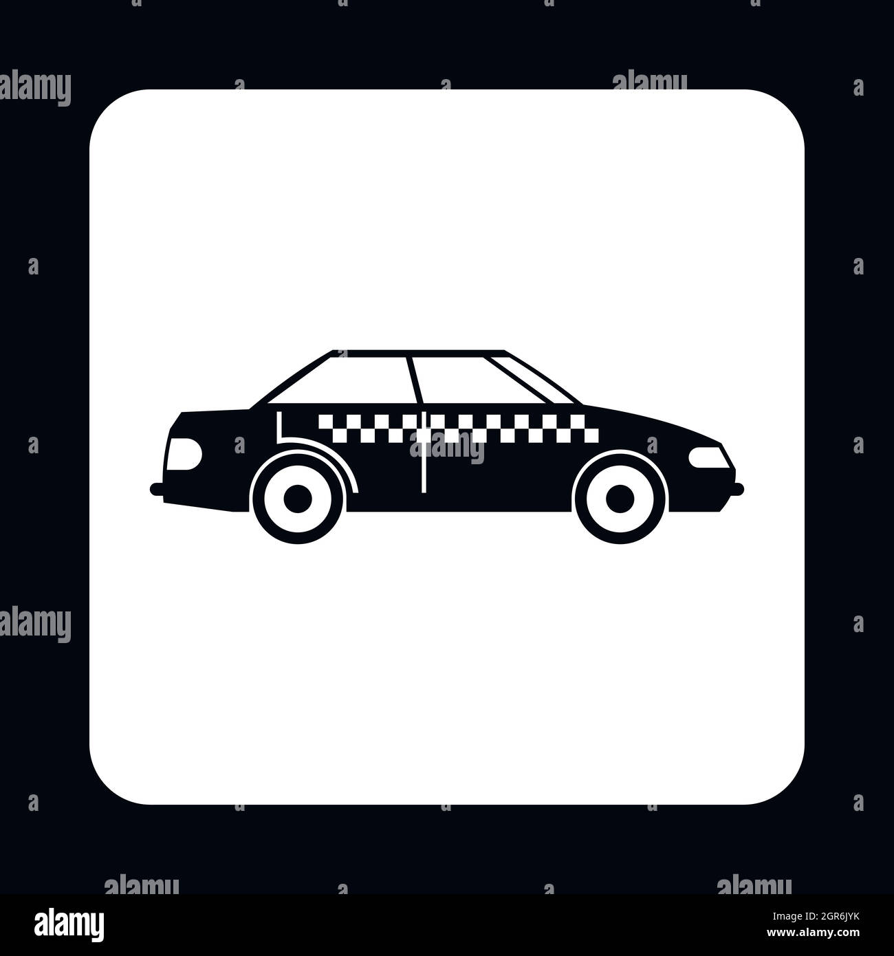 Taxi-Symbol, einfachen Stil Stock Vektor