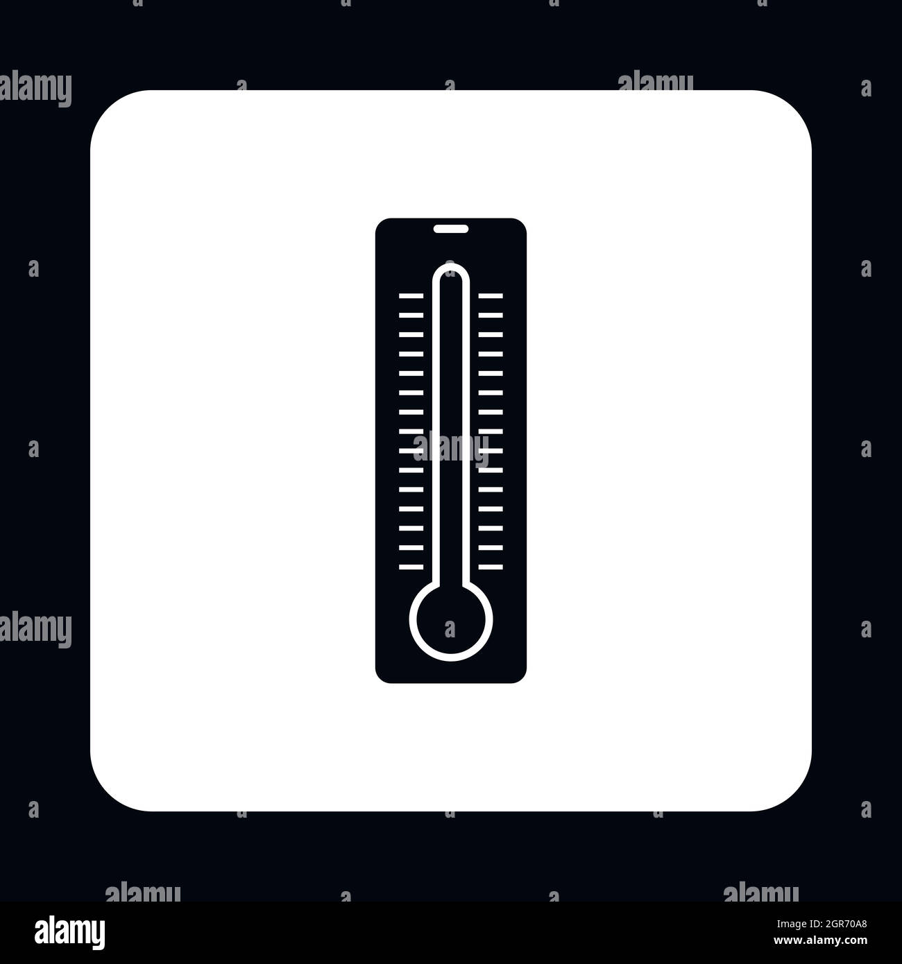 Thermometer-Symbol, einfachen Stil Stock Vektor