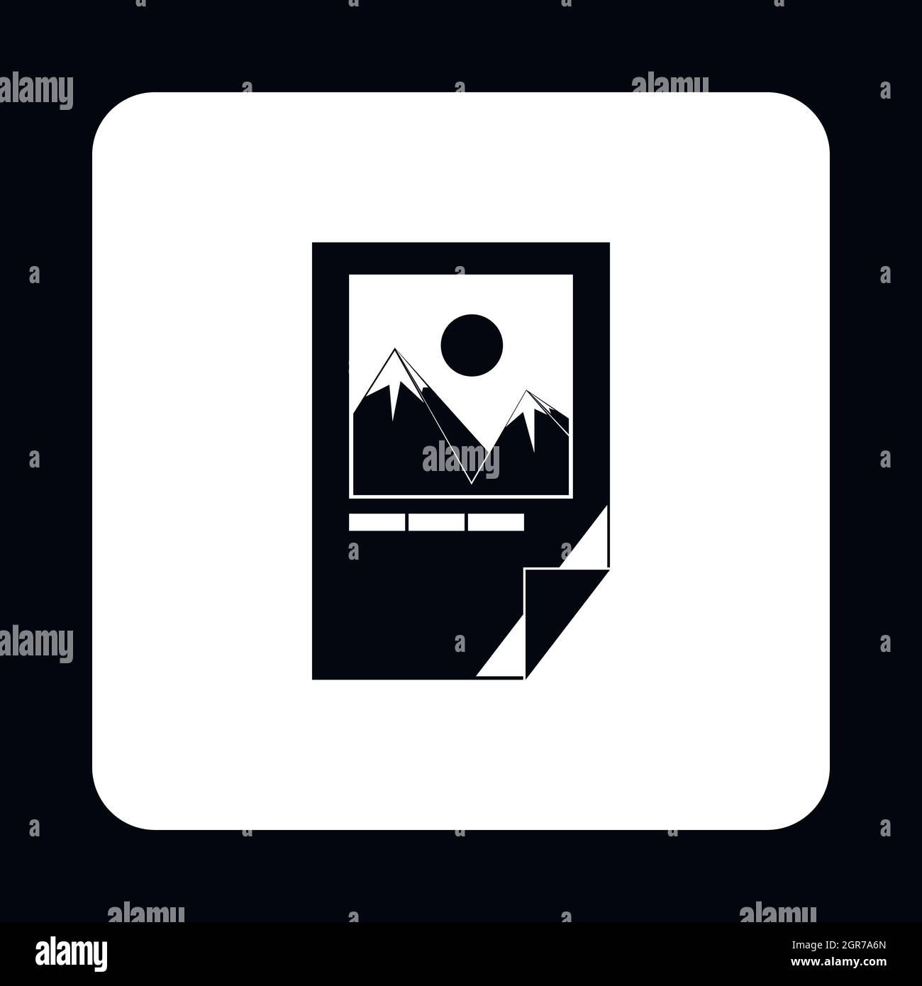 Getestete Tinte Papier Symbol, einfachen Stil Stock Vektor