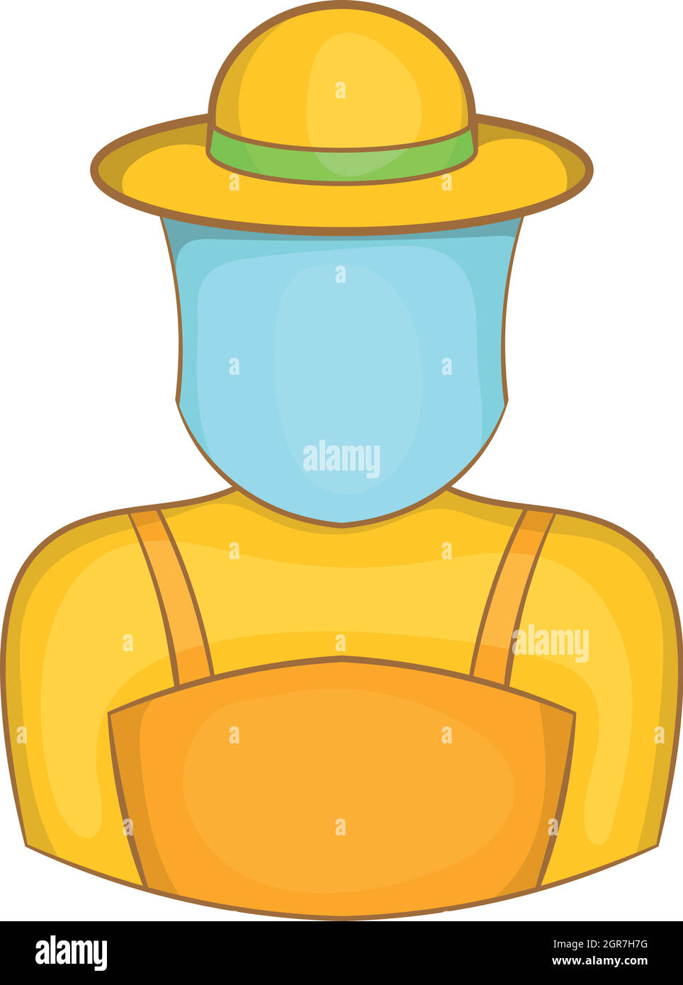 Imker-Symbol, Cartoon-Stil Stock Vektor