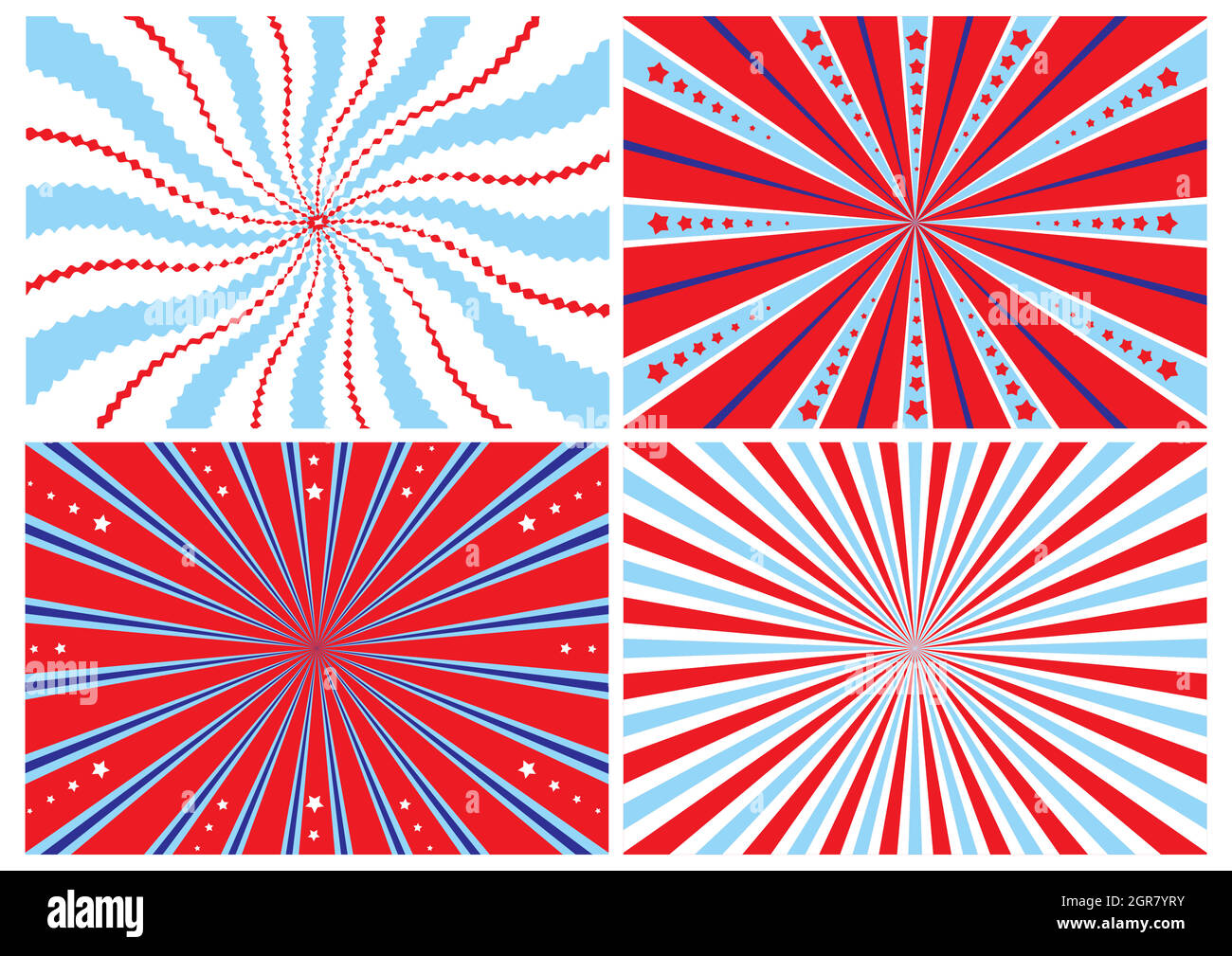 Circus Werbeset. Poster Vorlage und Design Hintergründe für Zirkus, Fanfair, Karneval oder Life Events Ankündigung. Stock Vektor