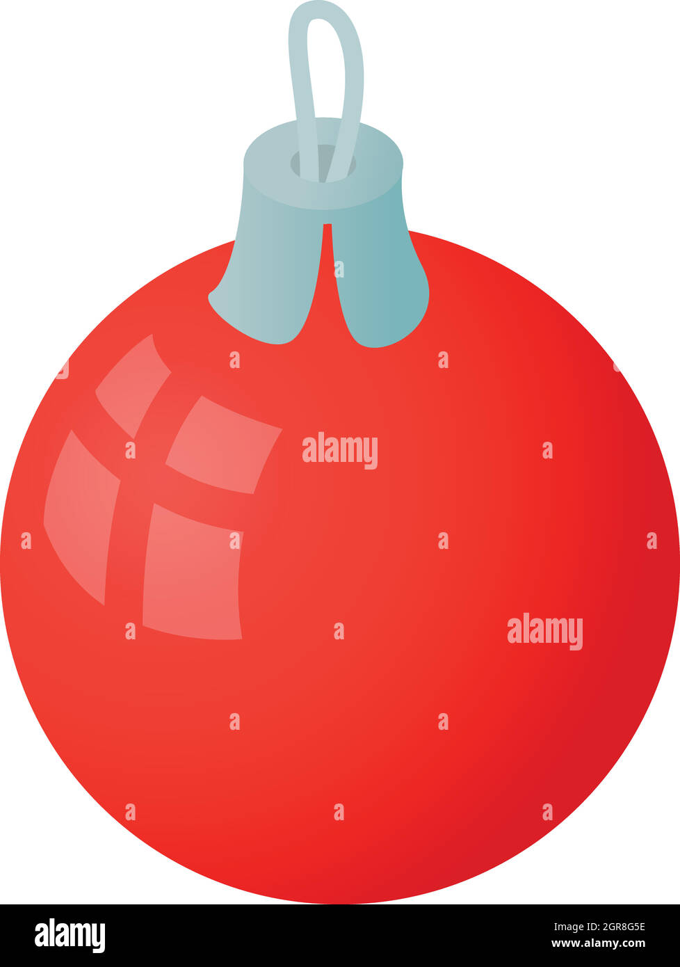 Christmas Ball Symbol, Cartoon-Stil Stock Vektor