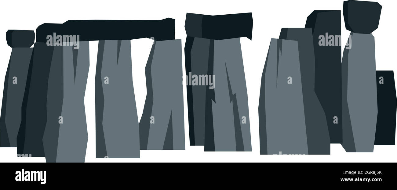 Stonehenge-Symbol, flachen Stil Stock Vektor