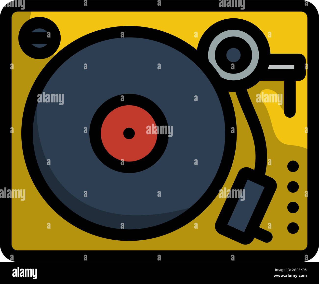 Vinyl-Player-Symbol Stock Vektor