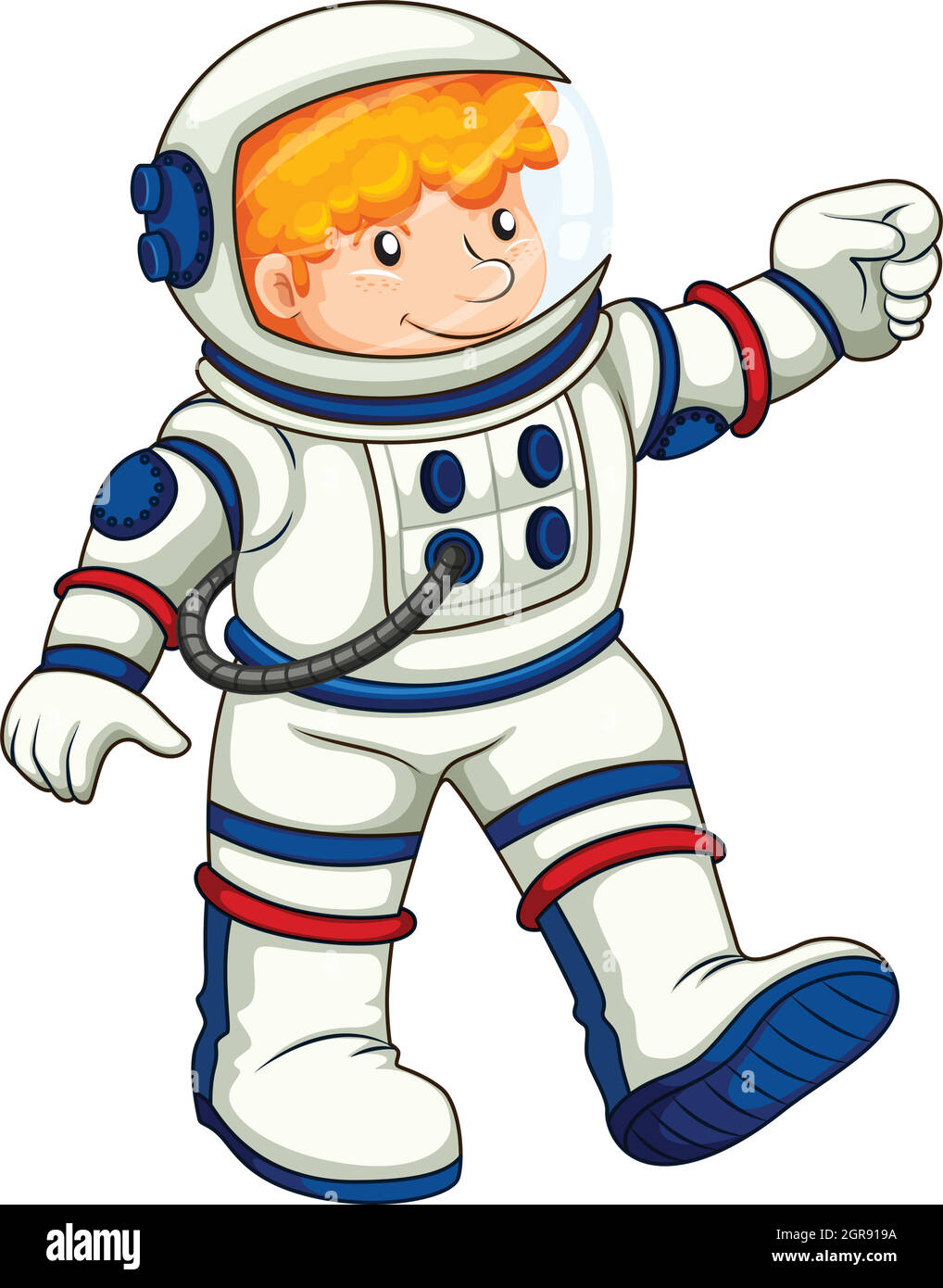 Ein astronaut Stock Vektor