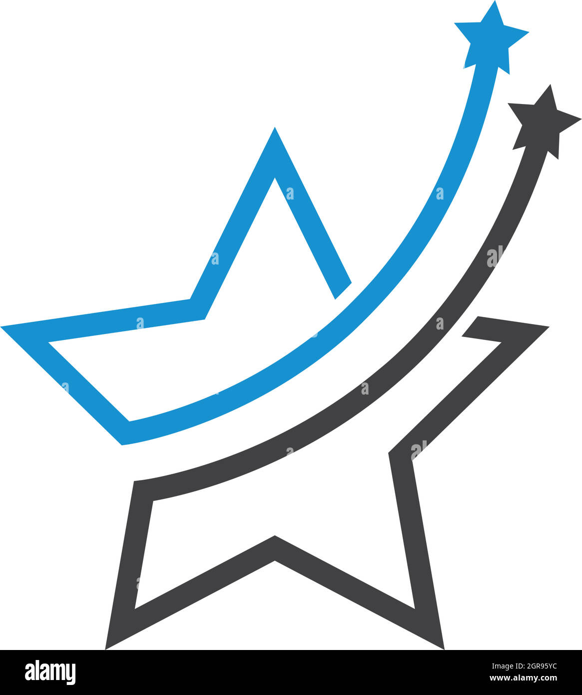 Vektorgrafik für Sternlogo-Symbole Stock Vektor