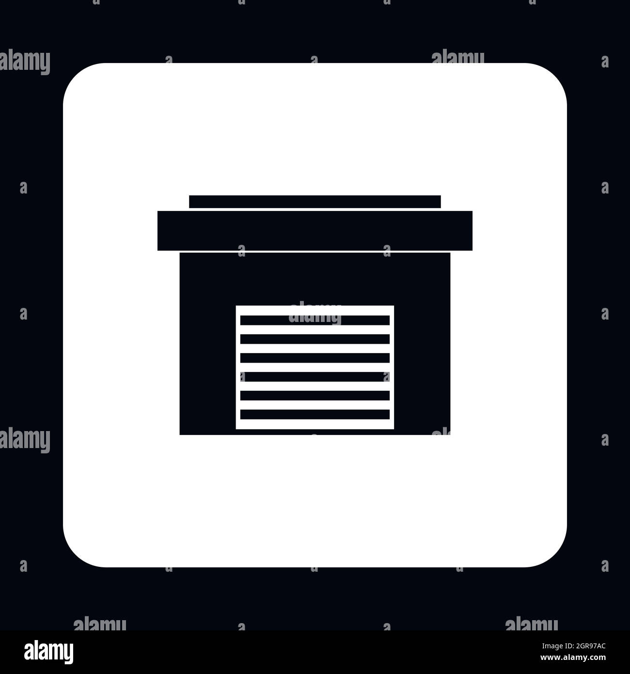 Garage-Symbol im einfachen Stil Stock Vektor