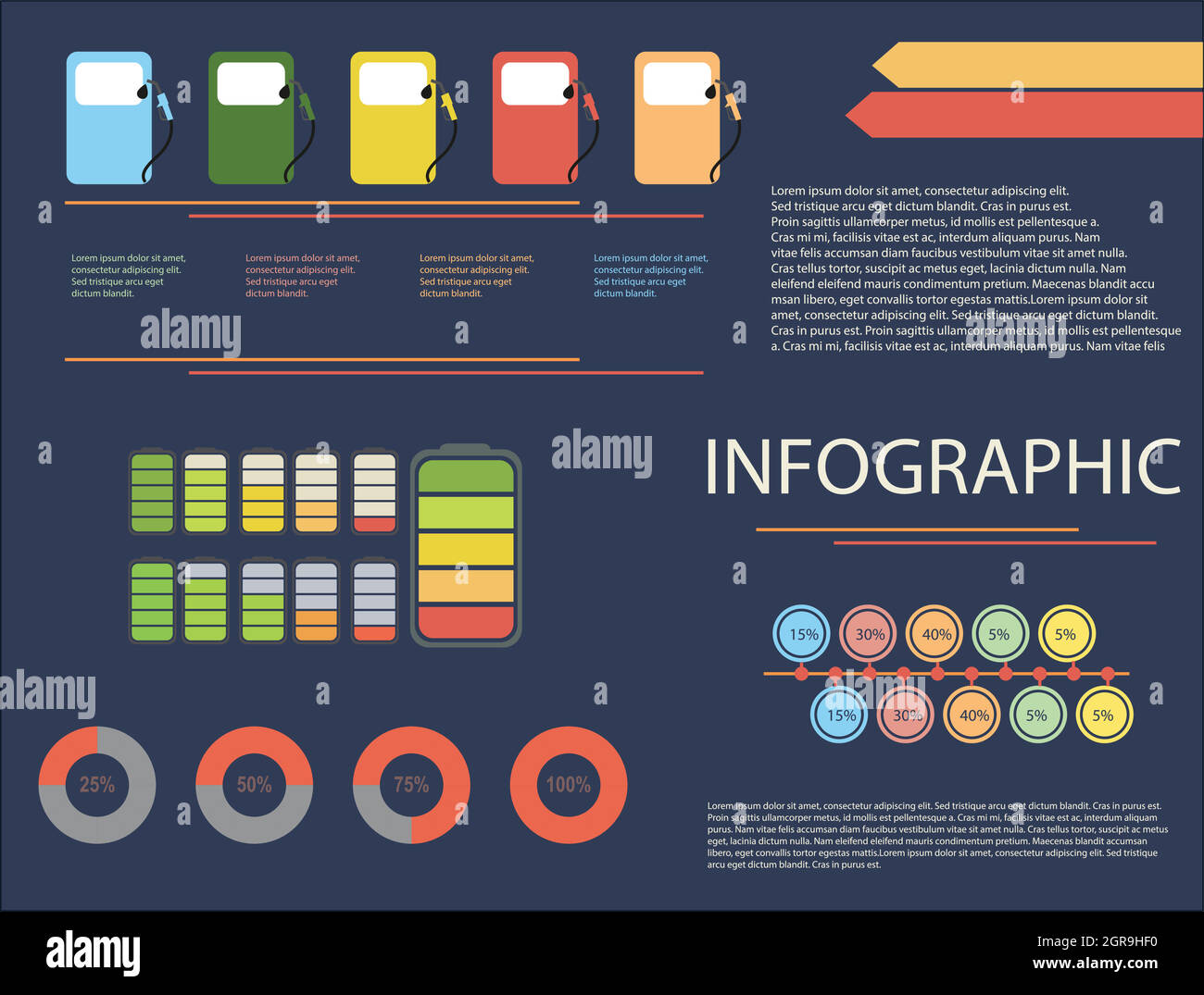 Ein grafisches Modell Stock Vektor