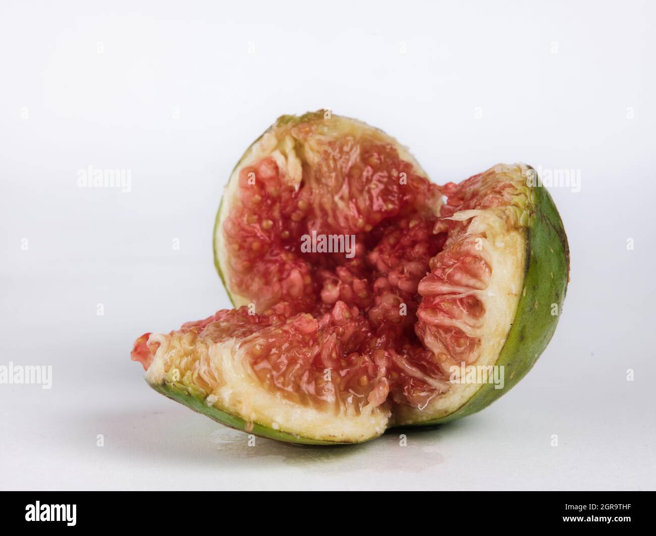 Reif grün Abb. Obst auf weißem Hintergrund Stockfoto
