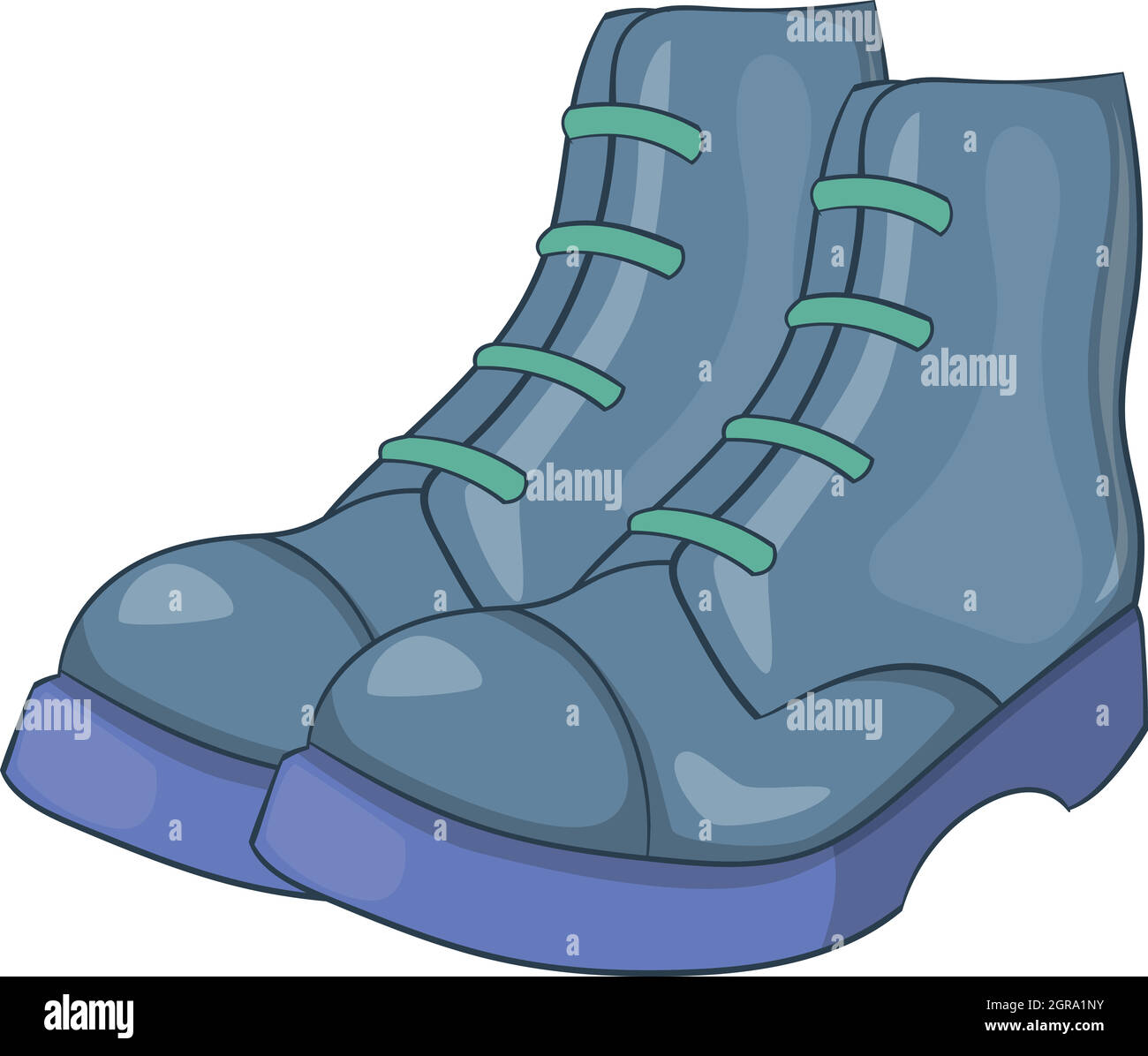 Herren Stiefel Symbol, Cartoon-Stil Stock Vektor