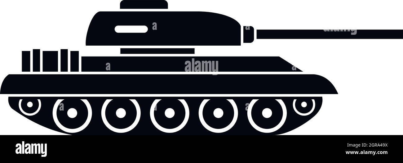 Tank-Symbol, einfachen Stil Stock Vektor
