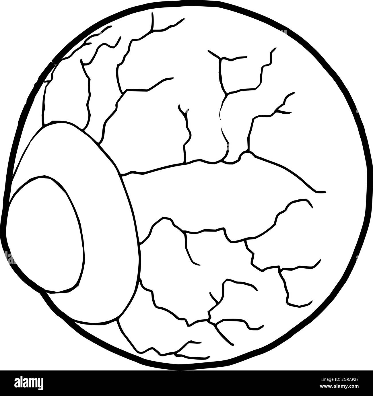 Augensymbol in Umrissform Stock Vektor