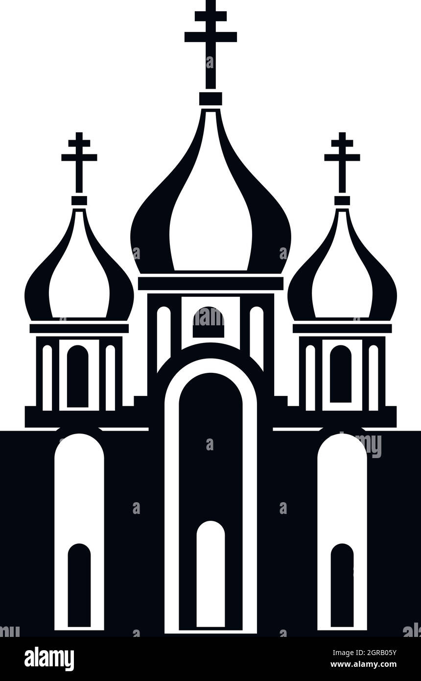 Kirche Symbol in einem einfachen Stil Stock Vektor