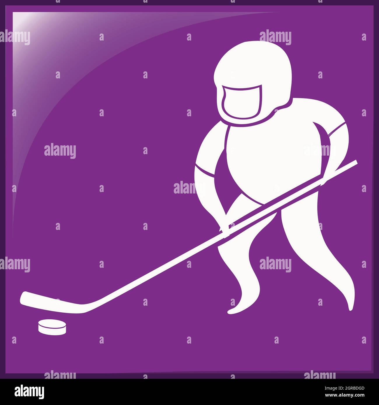 Sport Icon Design für Eishockey Stock Vektor